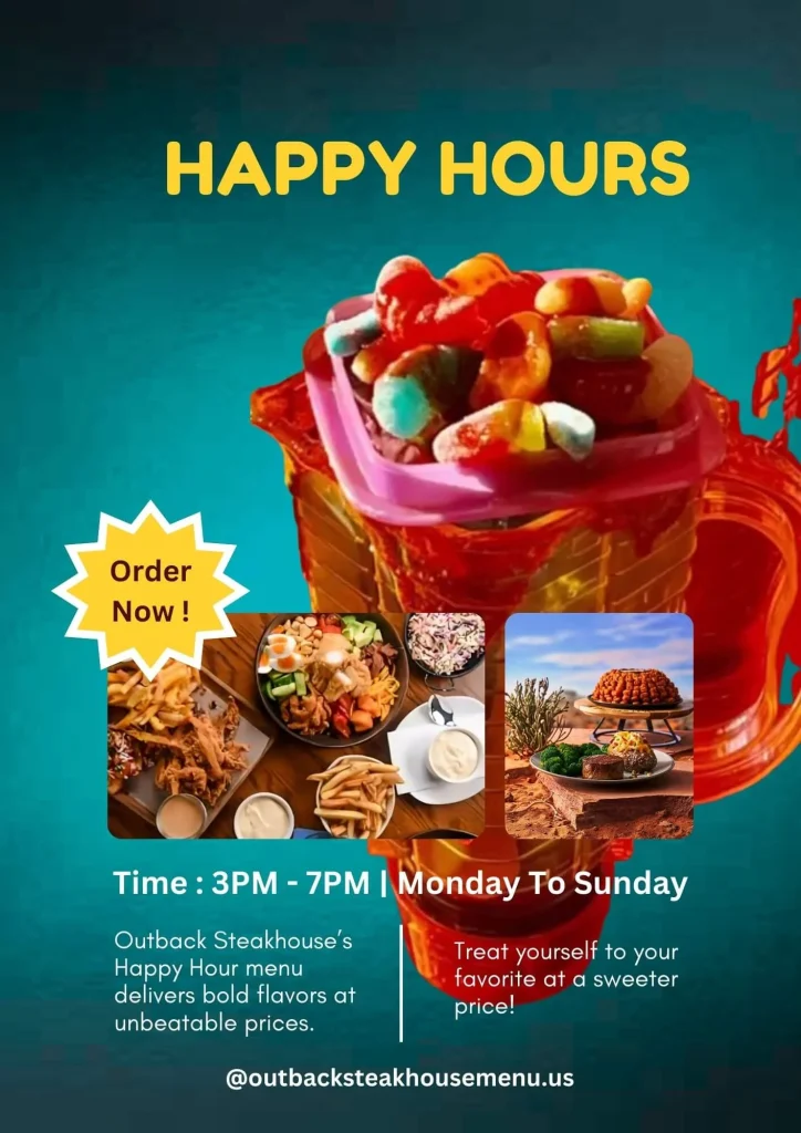 Outback Steakhouse Happy Hour Appetizers Menu USA